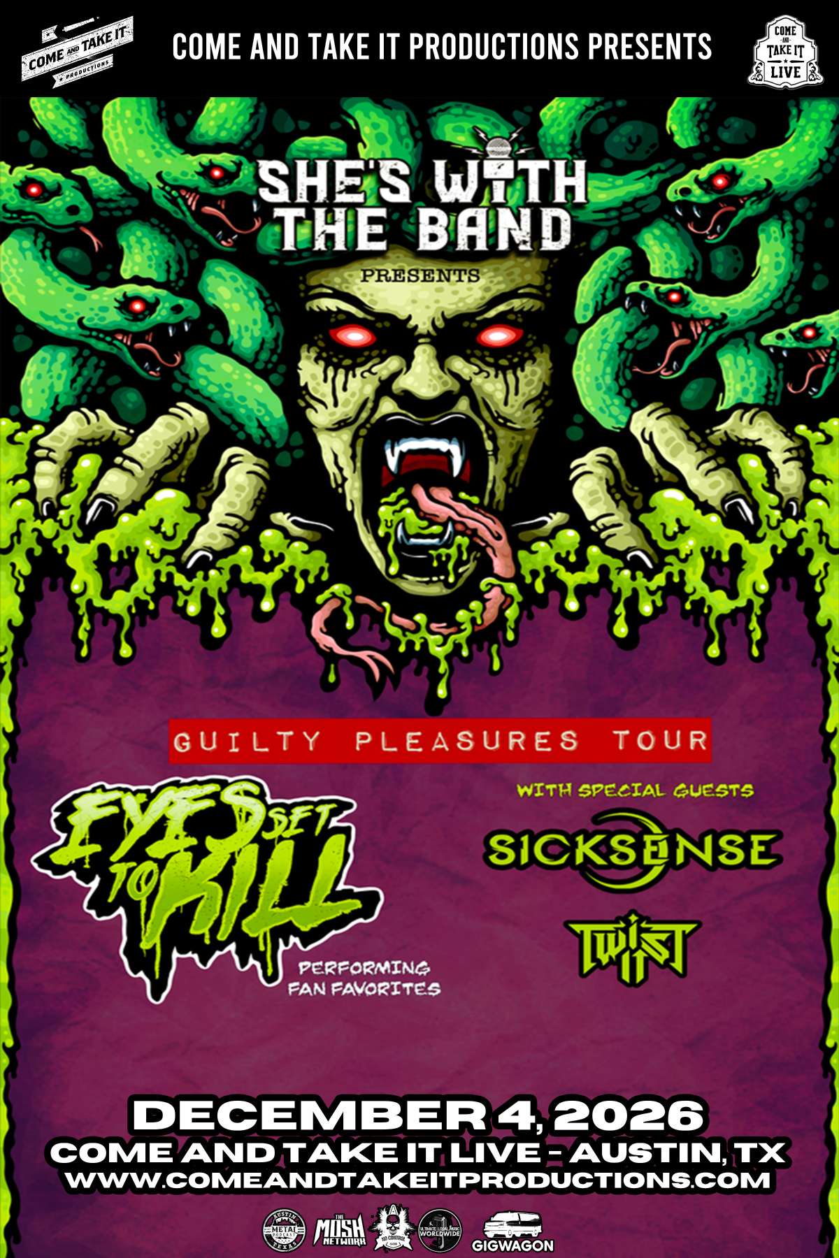 EYES SET TO KILL: Guilty Pleasures Tour