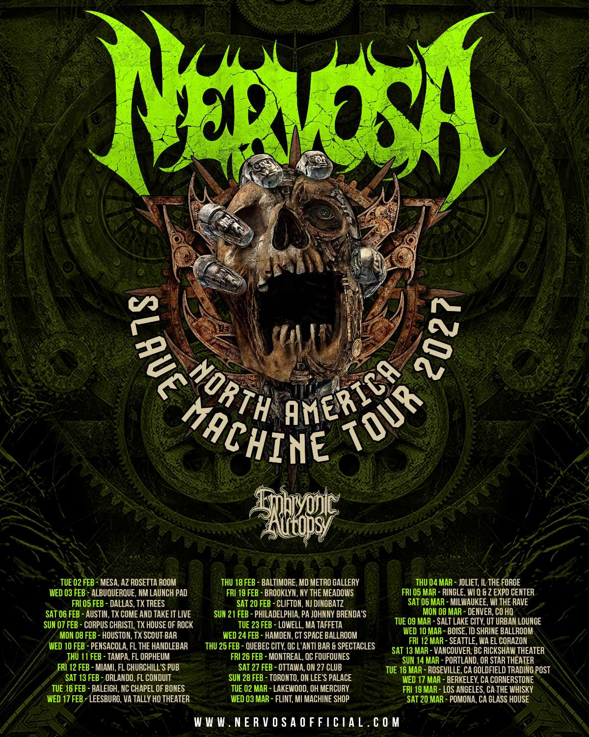 NERVOSA – Austin