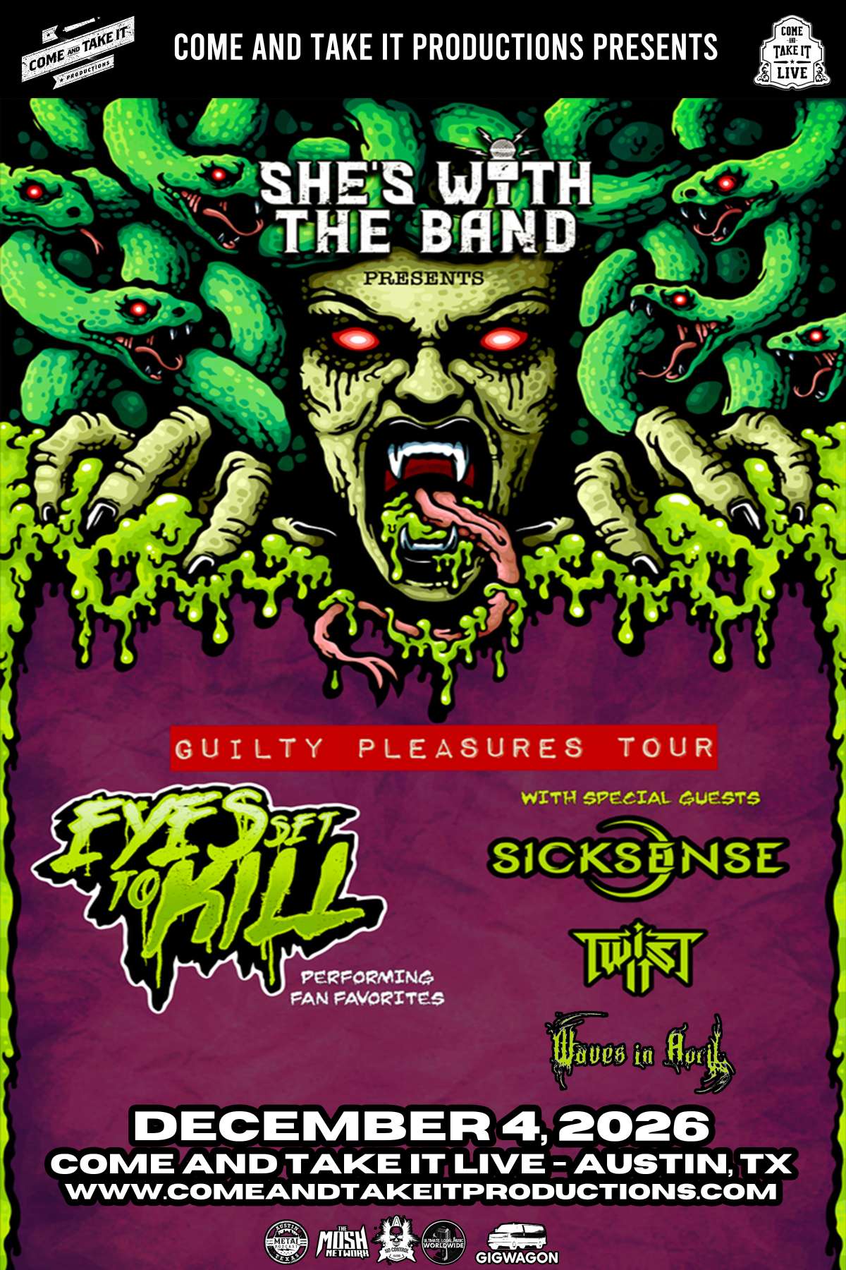 EYES SET TO KILL: Guilty Pleasures Tour