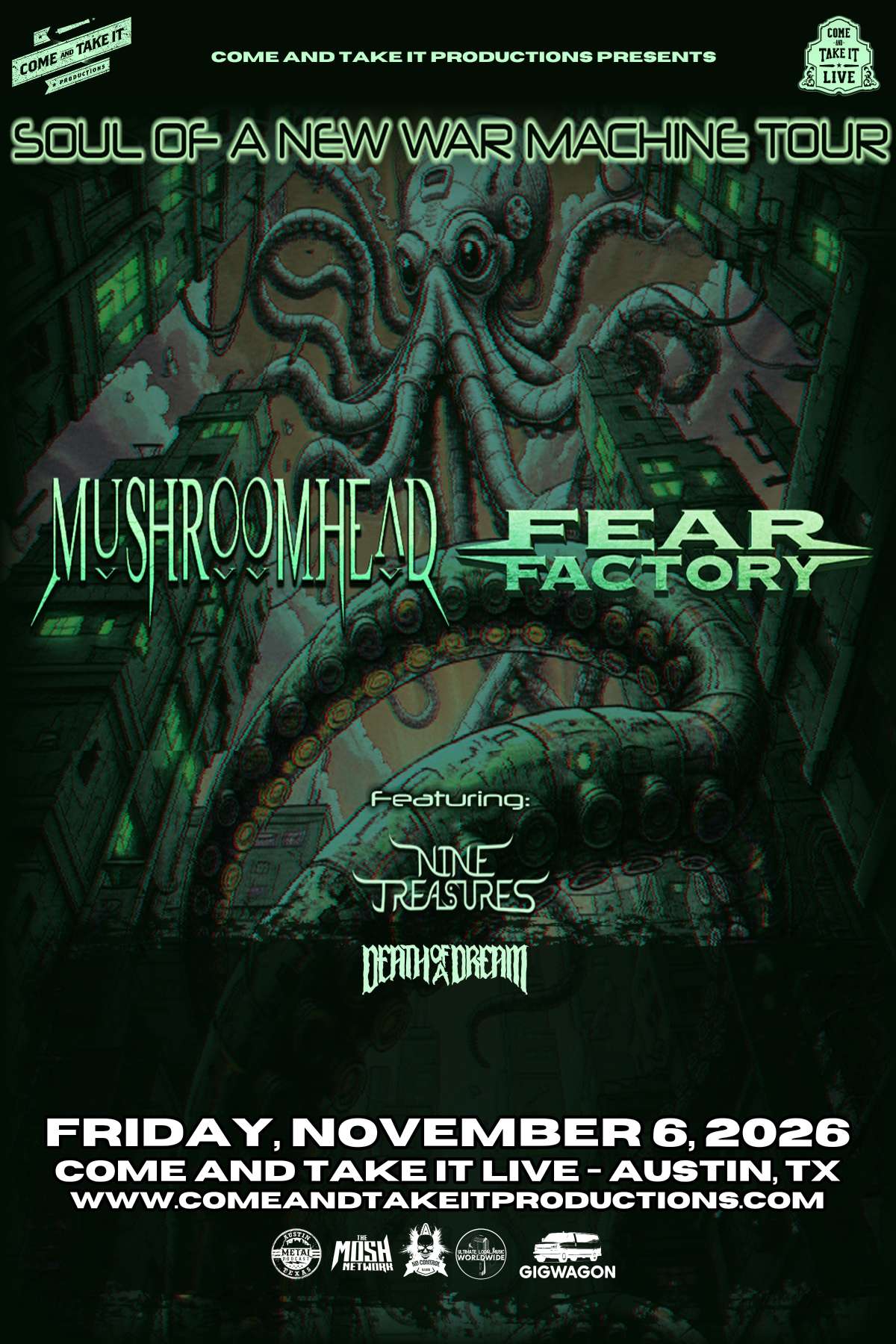 MUSHROOMHEAD and FEAR FACTORY: Soul of a New Machine Tour