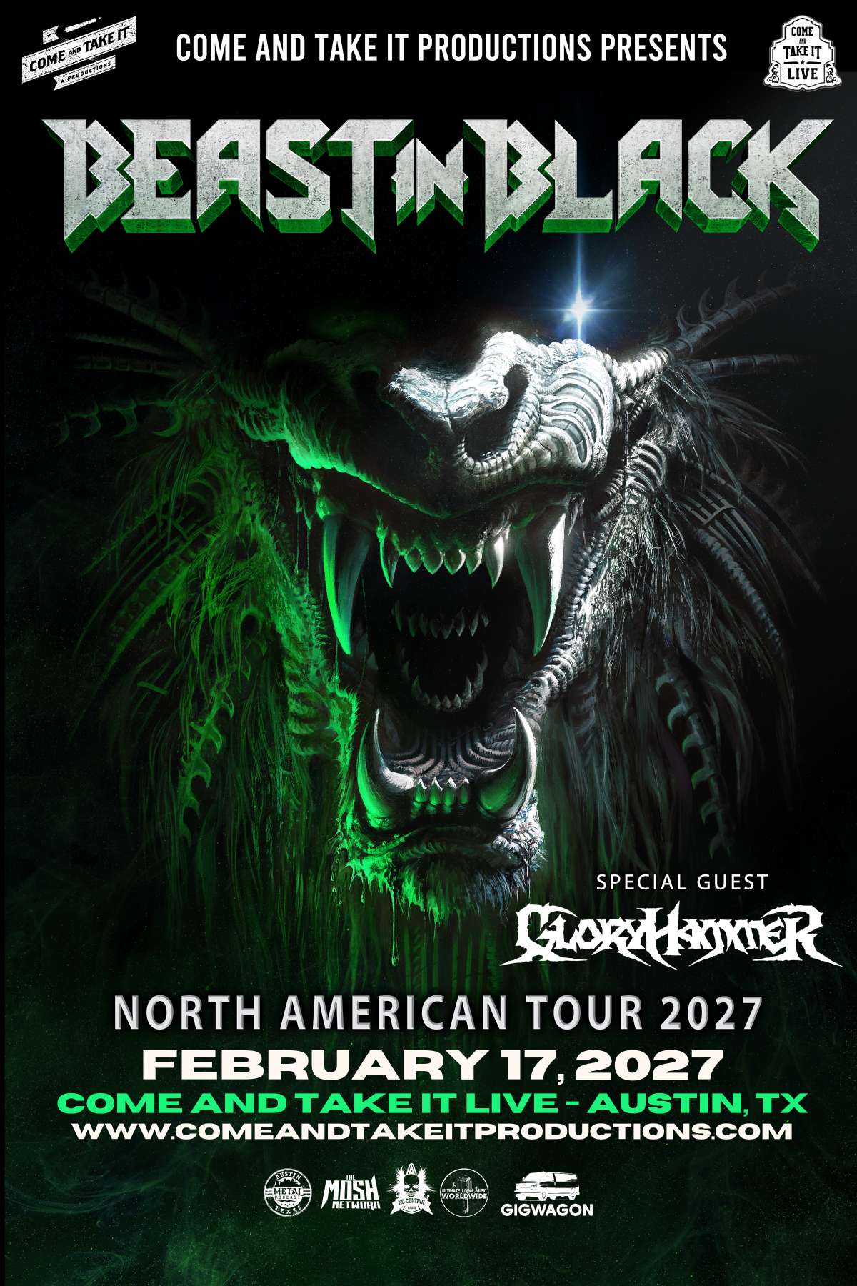 BEAST IN BLACK: North American Tour 2027